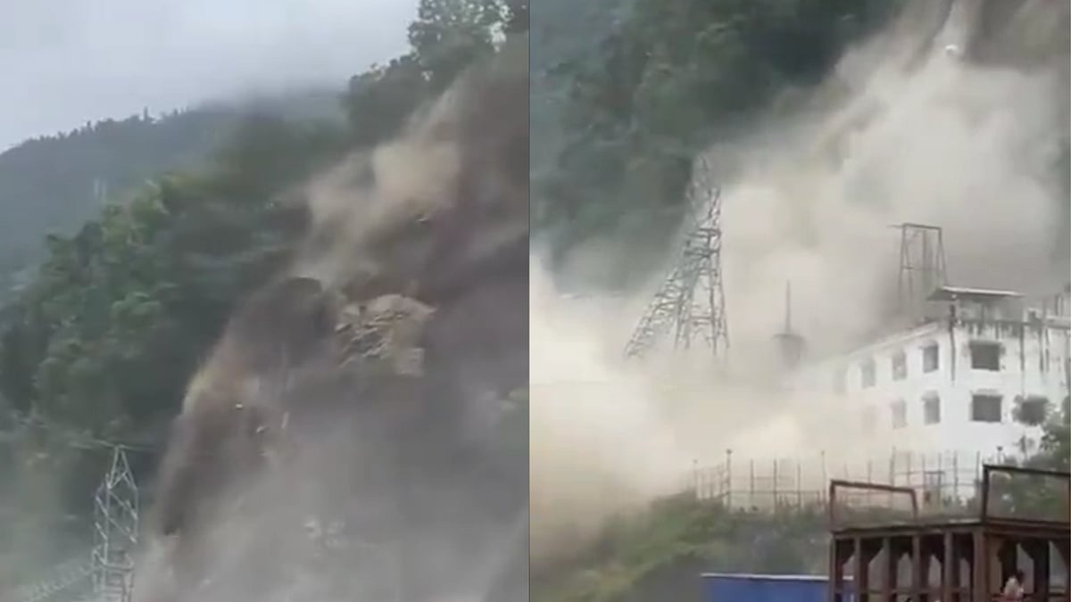 Landslide in Sikkim destroys power station of NHPC's Teesta Dam - X